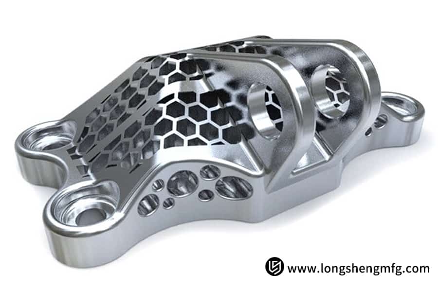 5-axis machined aluminum sample part by LS Manufacturing