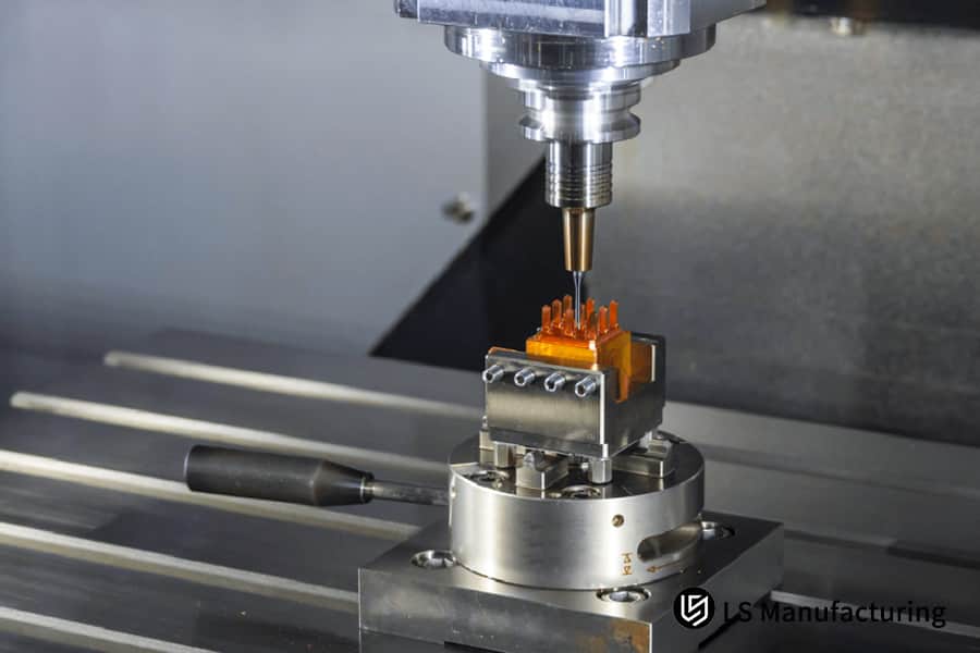 CNC milling process in action precision machining by LS Manufacturing