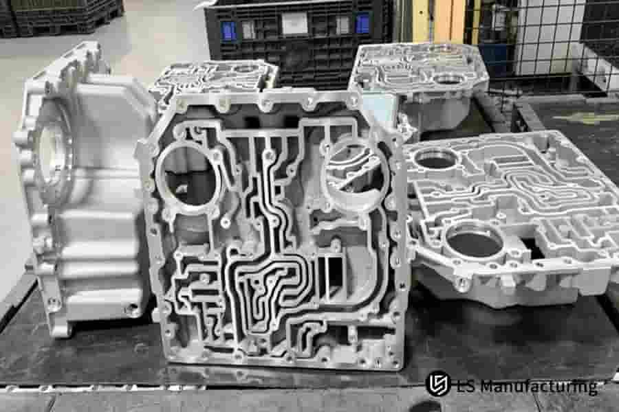 Precision machined lightweight aluminum components showcase by LS Manufcaturing