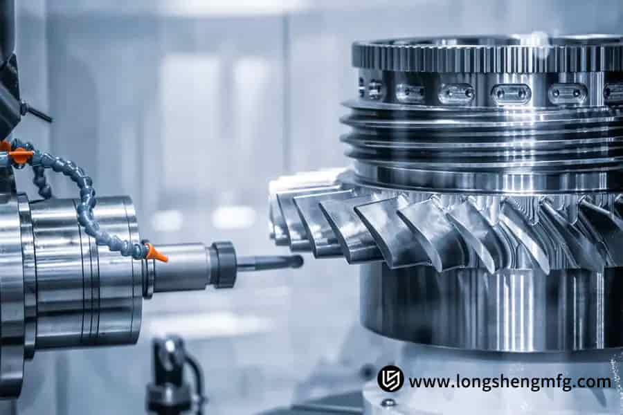 Titanium alloy aircraft engine machining by LS Manufacturing