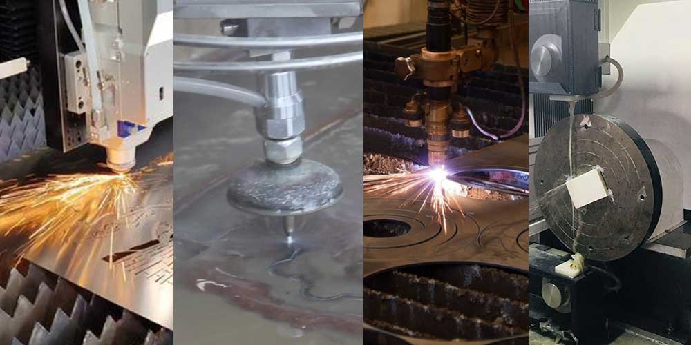 Laser Cutting vs. Water Cutting vs. Plasma Cutting vs. Wire Cutting