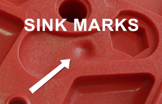 Sink Mark on a Plastic Part