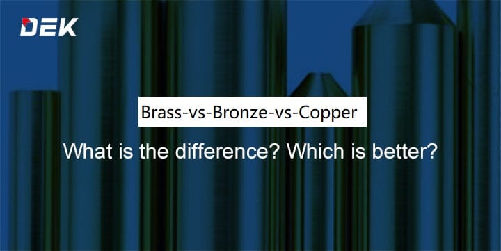 Brass vs Bronze vs Copper