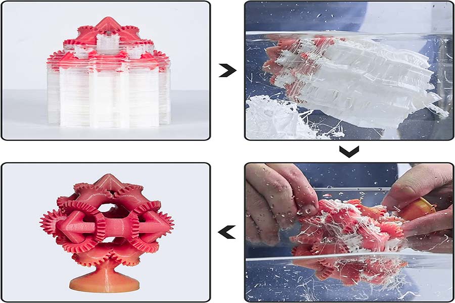 How to choose the right dissolving support for your complex model: a simple decision framework