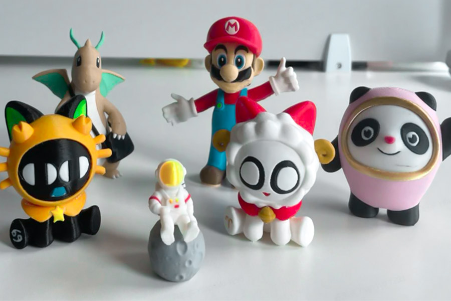 Full color 3D prints