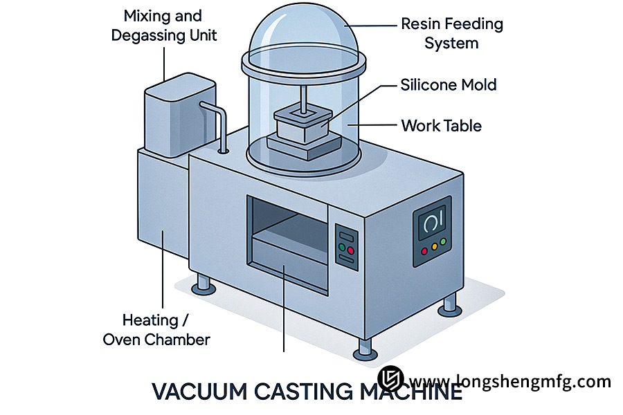 Vacuum casting machine