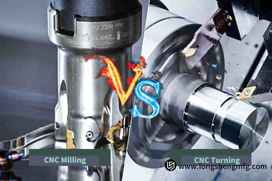 Difference between CNC turning and milling