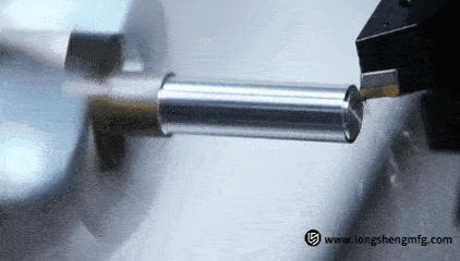 CNC metal turning process by LS Manufacturing